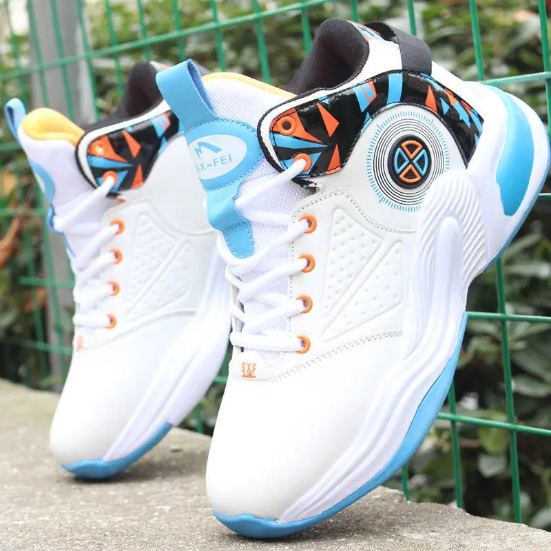 Zapatillas de baloncesto para hombre, zapatillas altas para hombre, transpirables, antideslizantes, deportivas, de moda, para tenis y deportes masculinos.