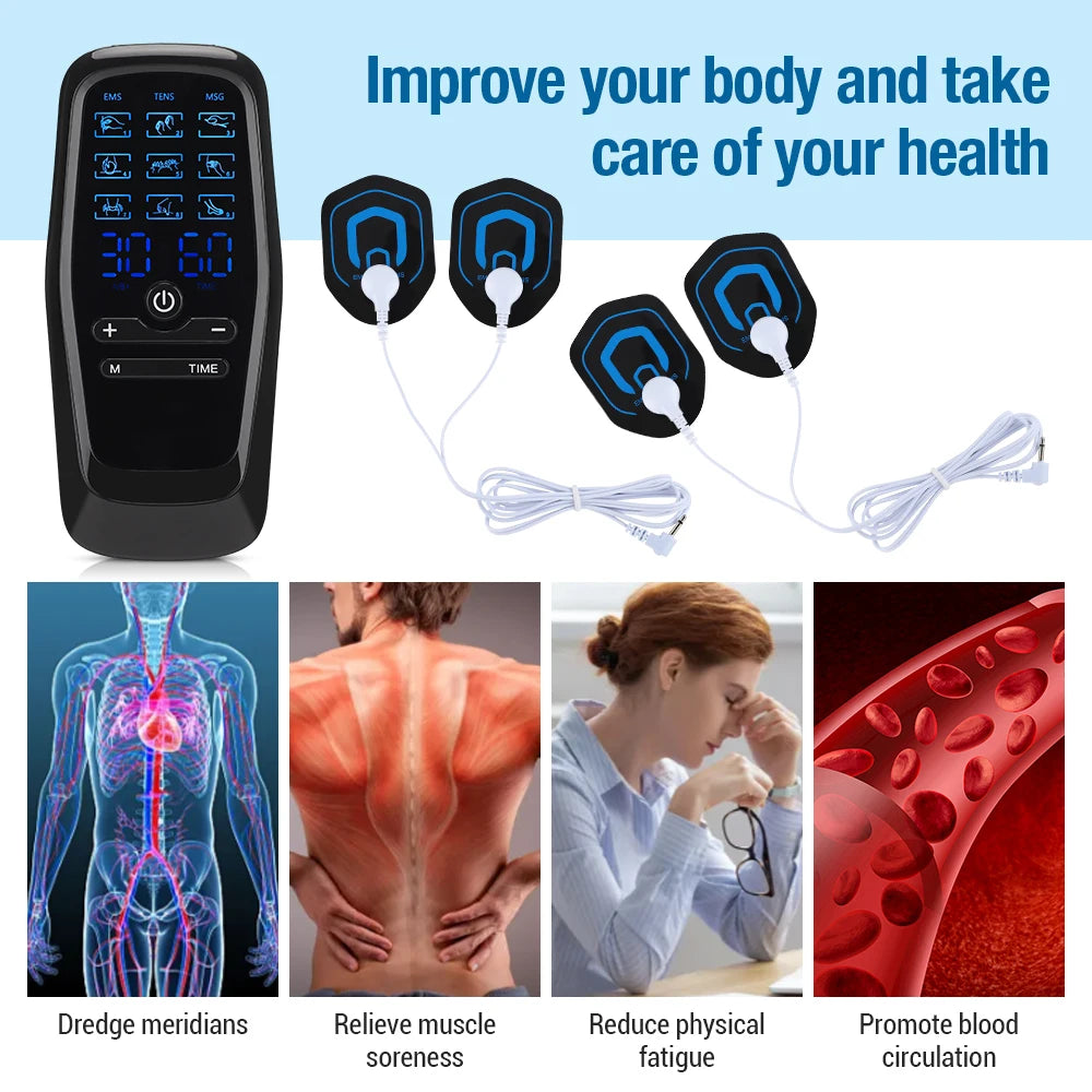 Estimulador muscular eléctrico TENS, acupuntura EMS