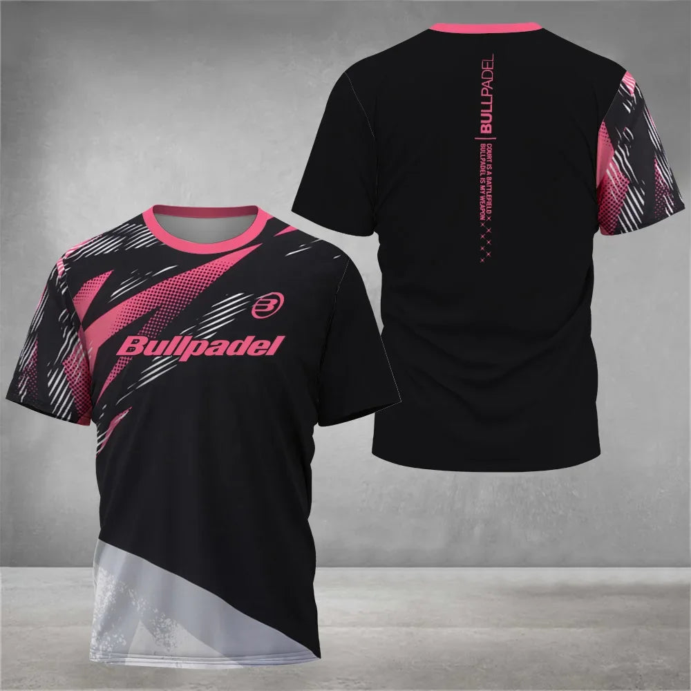 Camiseta de tenis de manga corta transpirable Cool Padel para hombre, de secado rápido, ideal para el verano.
