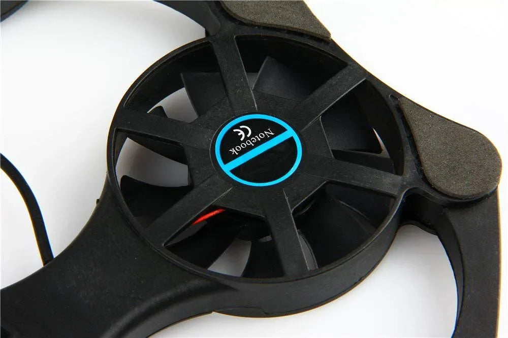 Base de refrigeración USB plegable para portátil con ventiladores dobles, mini enfriador tipo pulpo para portátiles de 7 a 15 pulgadas.
