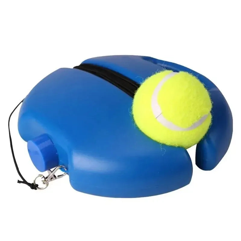 Base de entrenamiento de tenis resistente con elástico, adecuada para tenis en interiores y exteriores, para entrenamiento de rebote y accesorios de pádel.