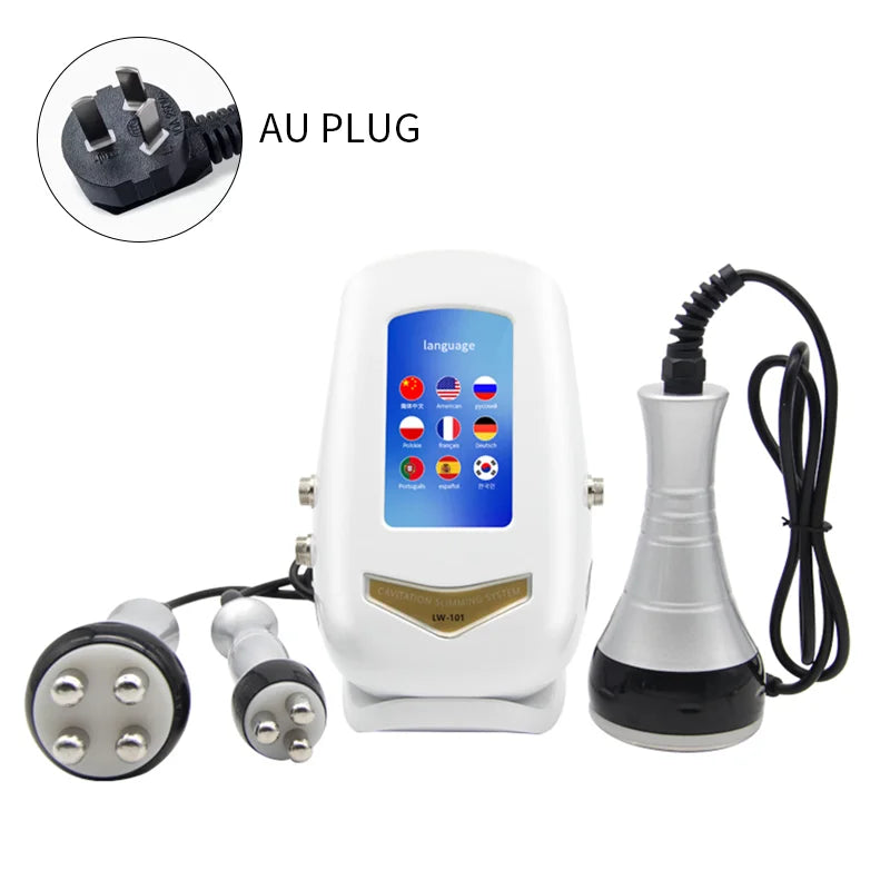 Máquina de radiofrecuencia para masaje corporal y facial por cavitación ultrasónica de 40K