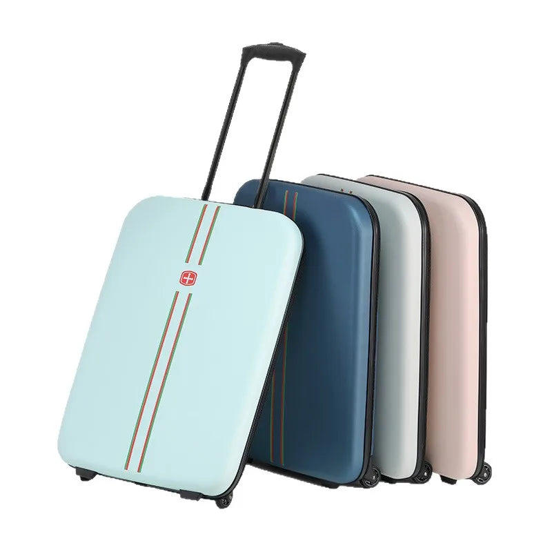 Maleta plegable con ruedas - 20" y 24" Equipaje de viaje ligero y plegable para viajes de negocios y vacaciones