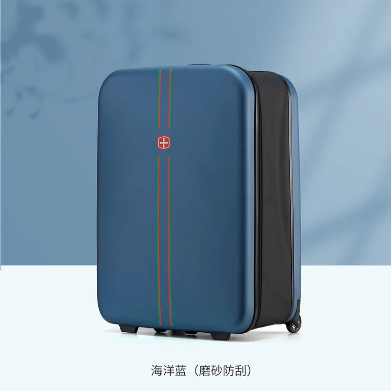 Maleta plegable con ruedas - 20" y 24" Equipaje de viaje ligero y plegable para viajes de negocios y vacaciones