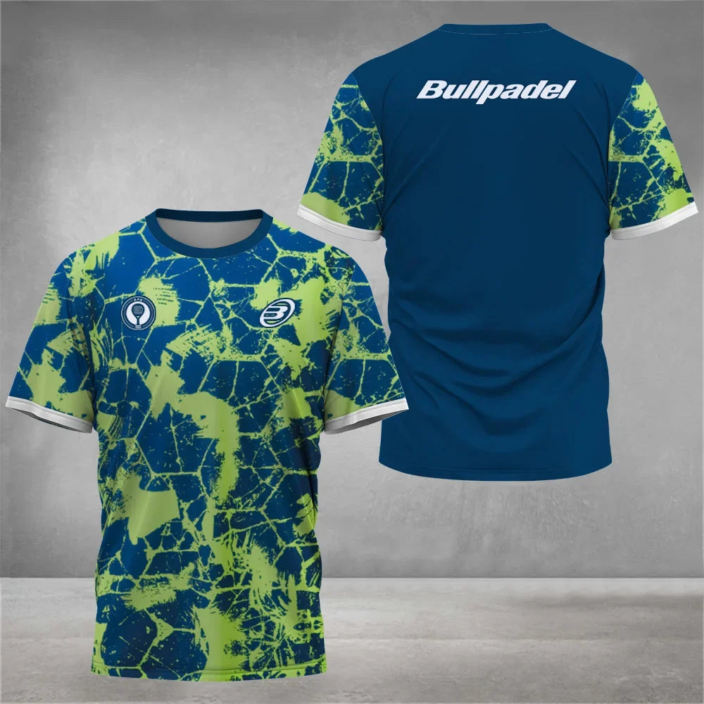 Camiseta de tenis de manga corta transpirable Cool Padel para hombre, de secado rápido, ideal para el verano.