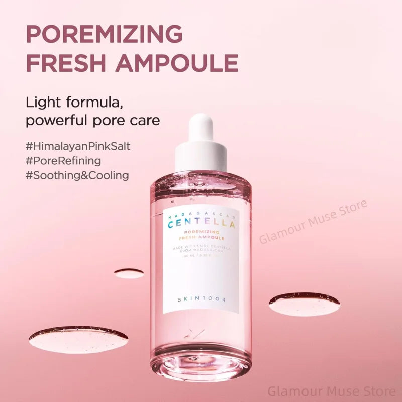 Centella Coreana , poremizing fresh, iluminador, ampolla intensiva para el cuidado de los poros faciales, sérum calmante para el cuidado de la piel.