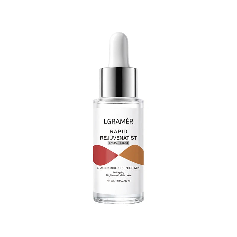 Sérum facial con péptidos de niacinamida de 30 ml/50 ml, esencia iluminadora antiedad, reduce la opacidad y unifica el tono de la piel.