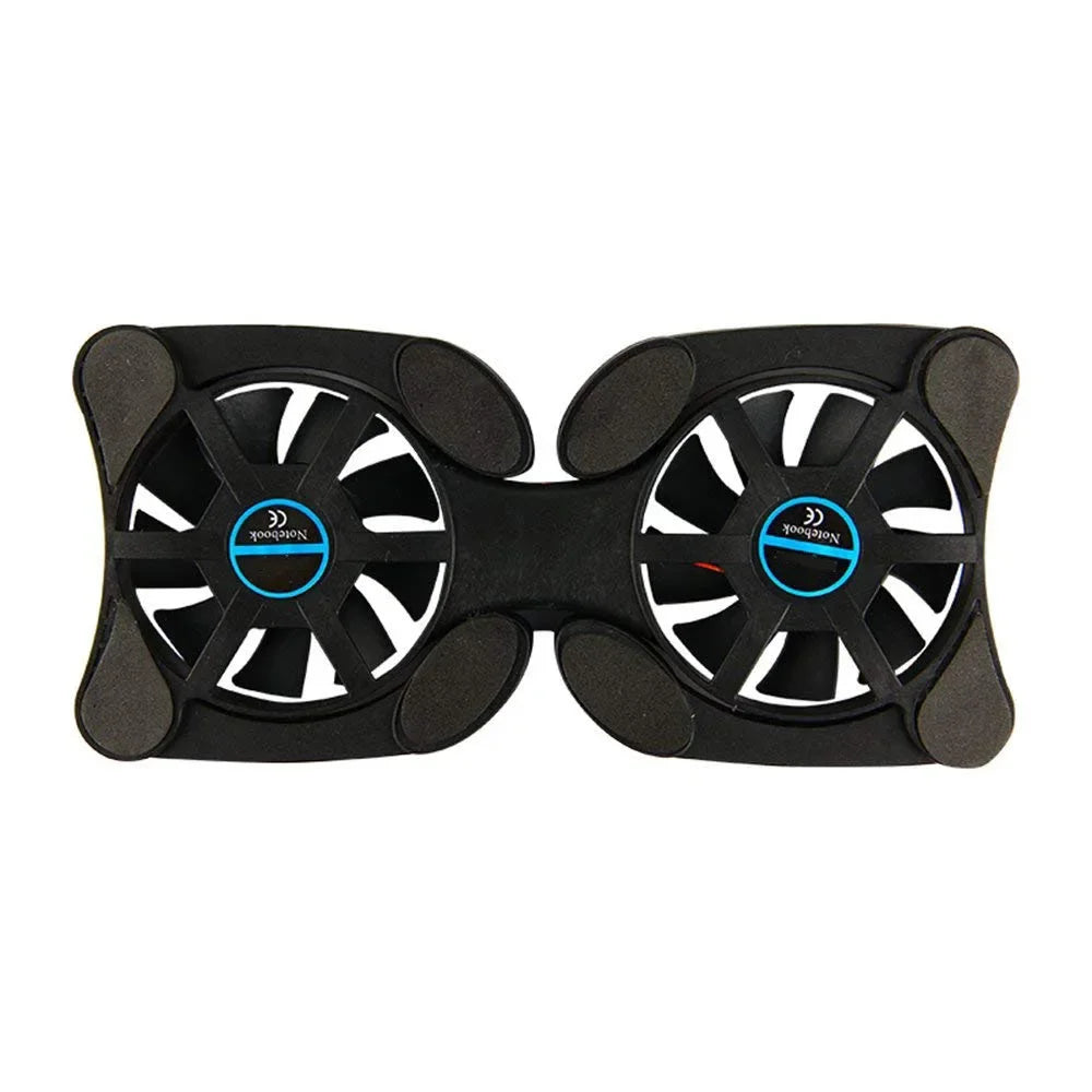 Base de refrigeración USB plegable para portátil con ventiladores dobles, mini enfriador tipo pulpo para portátiles de 7 a 15 pulgadas.