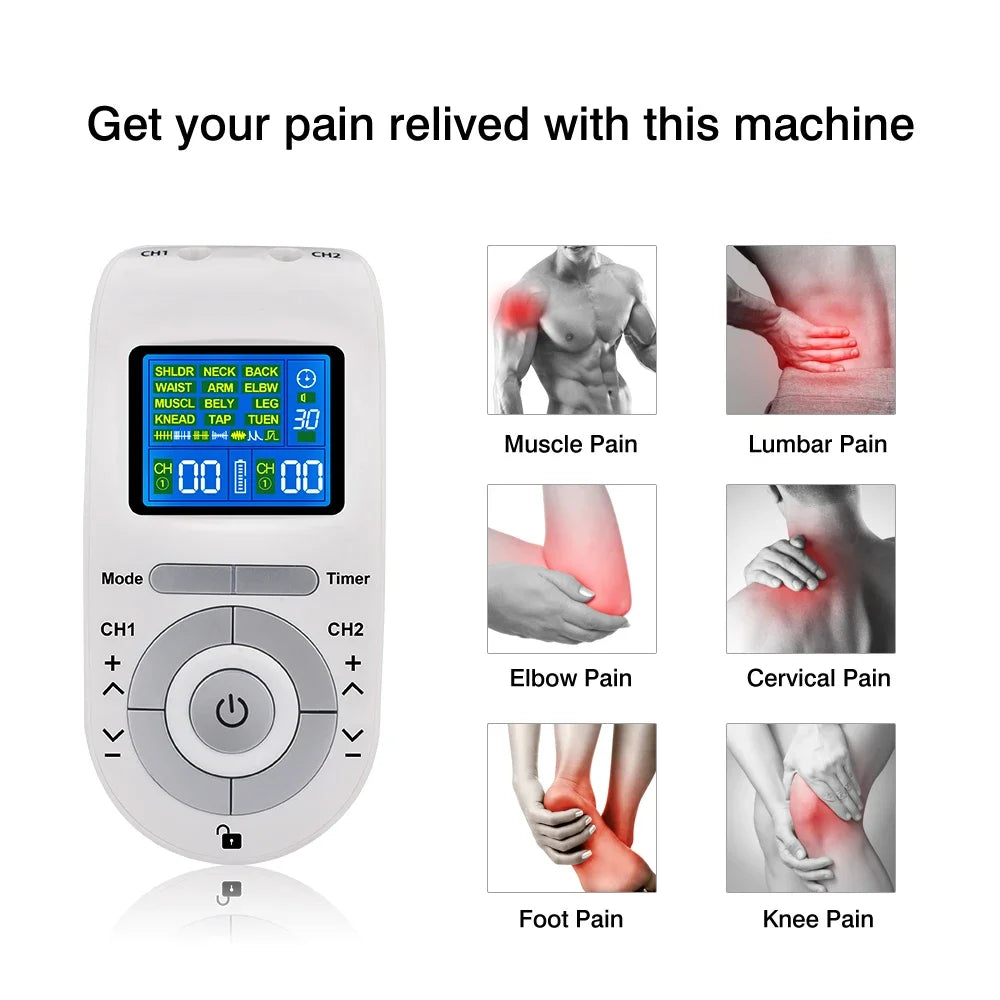 Estimulador muscular eléctrico TENS, acupuntura EMS