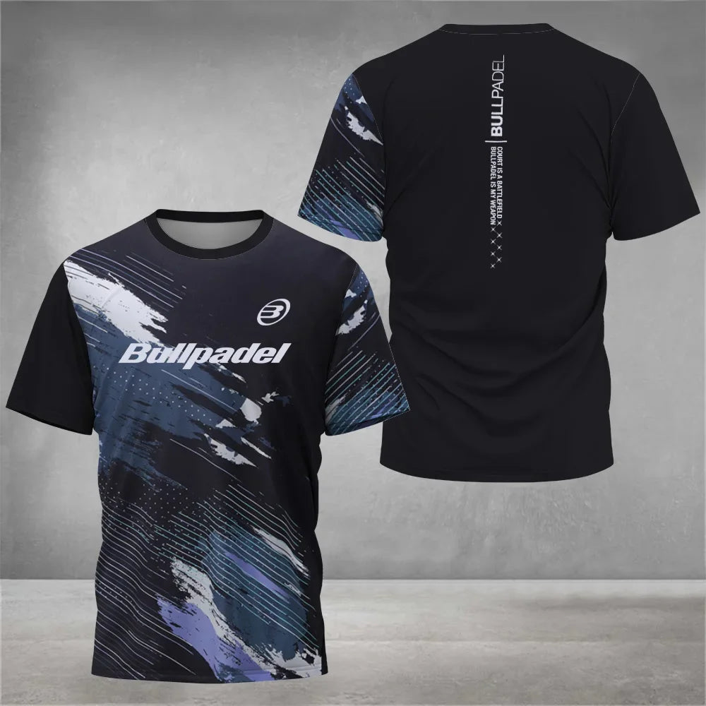 Camiseta de tenis de manga corta transpirable Cool Padel para hombre, de secado rápido, ideal para el verano.