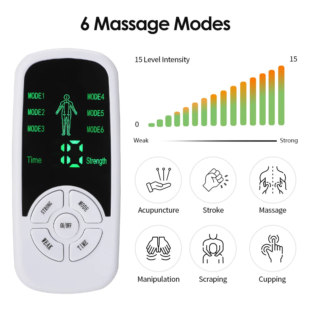 Estimulador muscular eléctrico TENS, acupuntura EMS