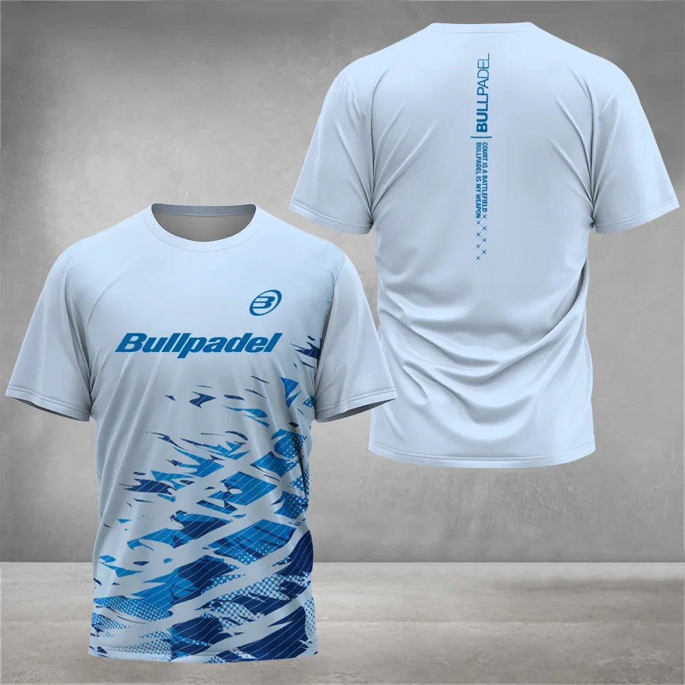Camiseta de tenis de manga corta transpirable Cool Padel para hombre, de secado rápido, ideal para el verano.