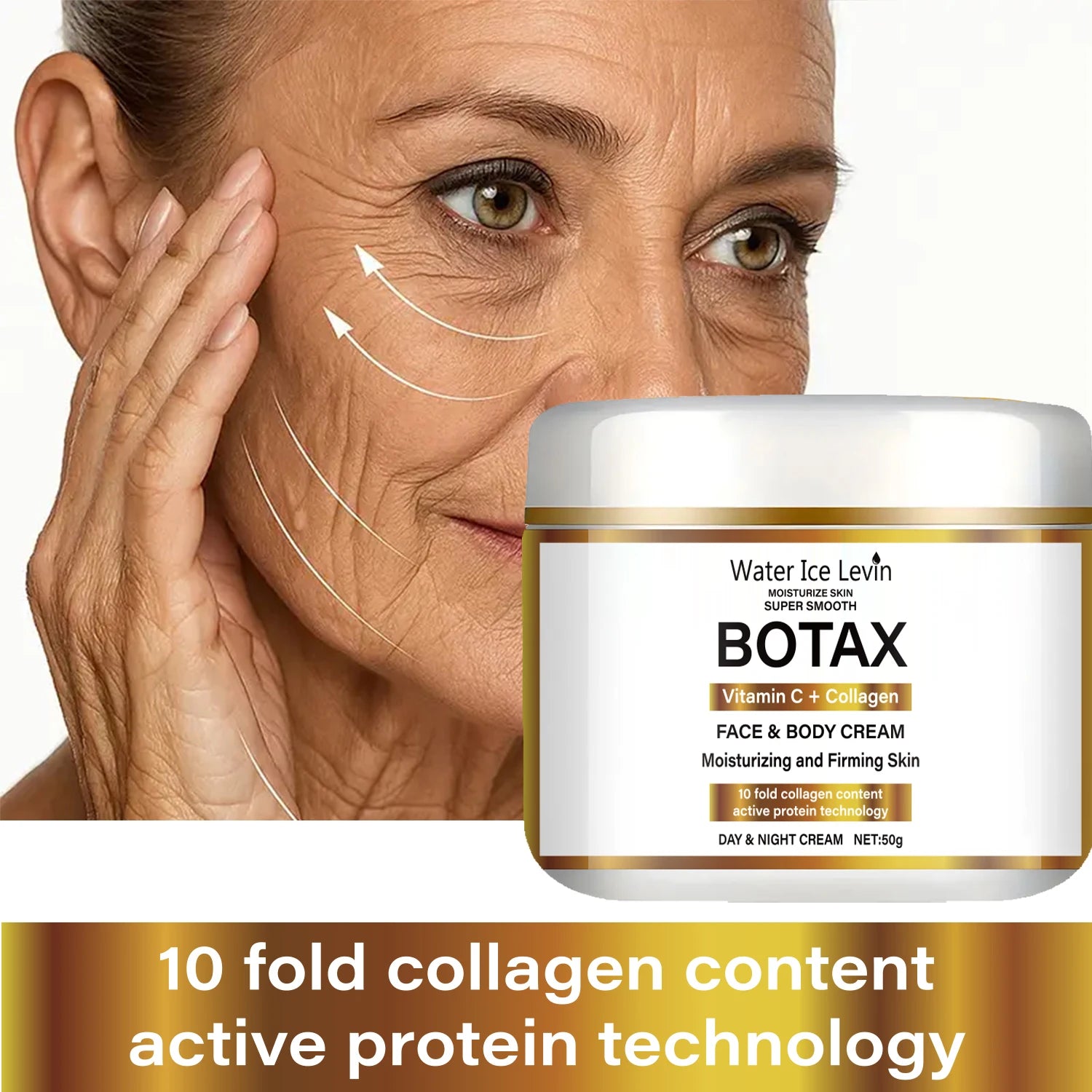 Crema de colágeno con niacinamida, crema hidratante facial reafirmante, para uso diurno y nocturno, contiene vitamina C, hidrata y nutre la piel sensible.
