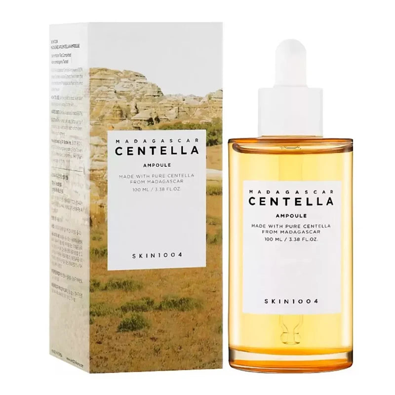 Ampolla de Centella Coreana, Sérum Hidratante Facial Iluminador, Calmante y Reparador de Poros, Suero Suave para el Cuidado Facial Diario.