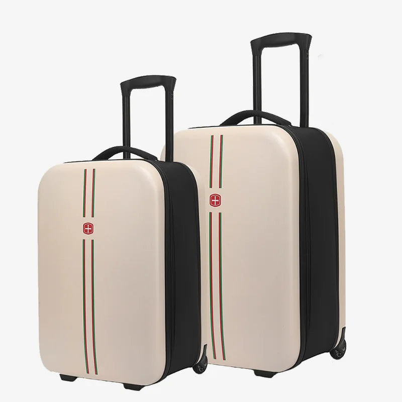 Maleta plegable con ruedas - 20" y 24" Equipaje de viaje ligero y plegable para viajes de negocios y vacaciones