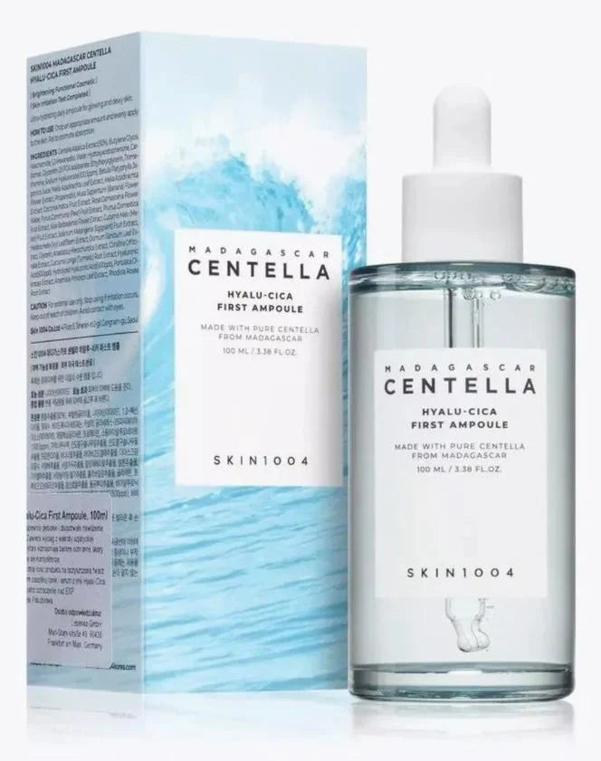 Ampolla de Centella Coreana, Sérum Hidratante Facial Iluminador, Calmante y Reparador de Poros, Suero Suave para el Cuidado Facial Diario.