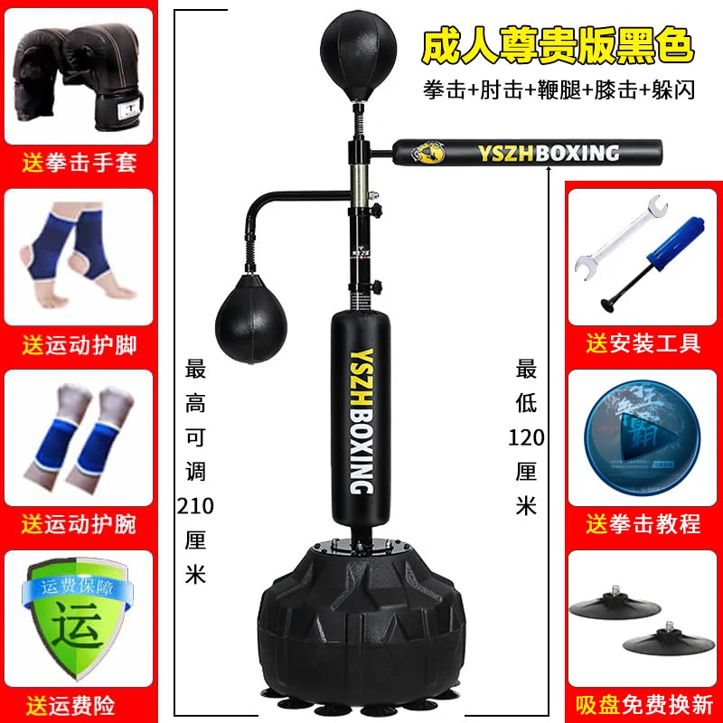 🥊 Sistema de Entrenamiento de Reflejos 360° con Barra Giratoria y Speed Balls