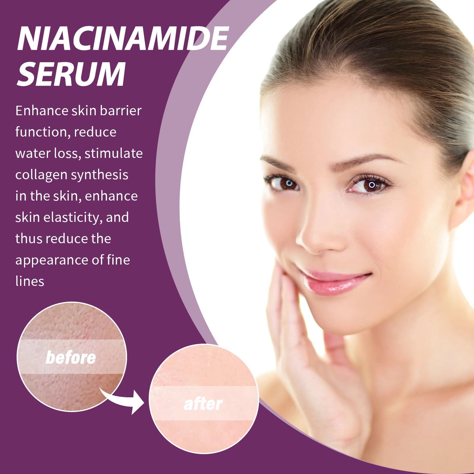 Concentrado antiedad con 20 % de niacinamida B3 para combatir la decoloración y minimizar los poros dilatados. Sin perfume ni parabenos. 20 ml.