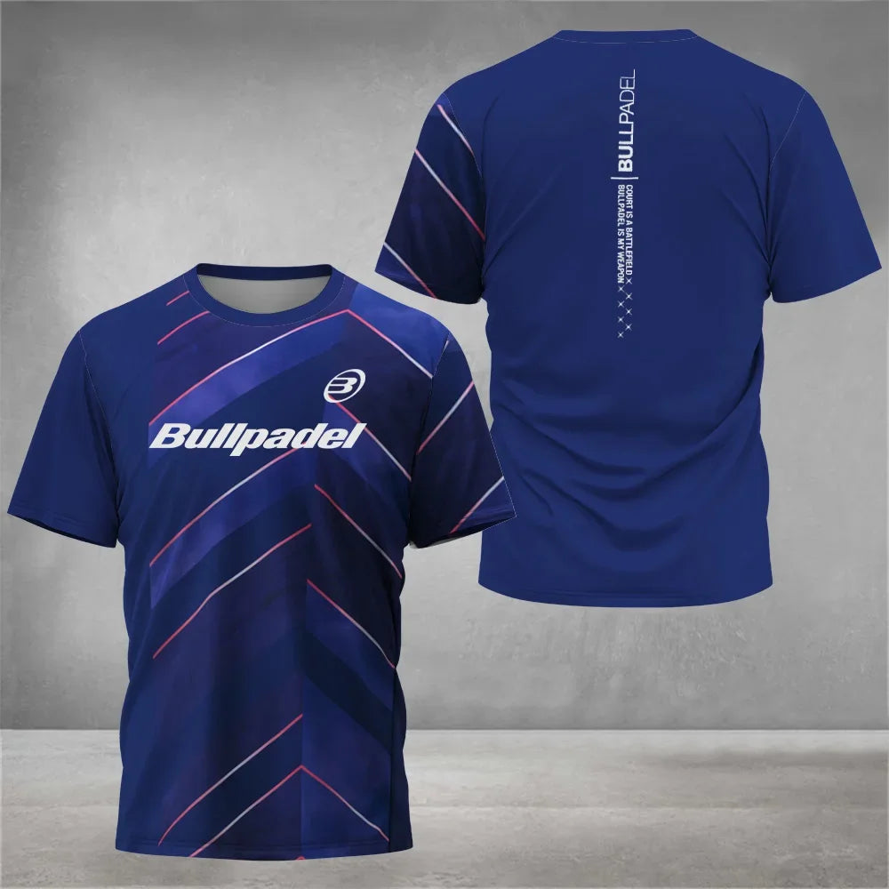 Camiseta de tenis de manga corta transpirable Cool Padel para hombre, de secado rápido, ideal para el verano.